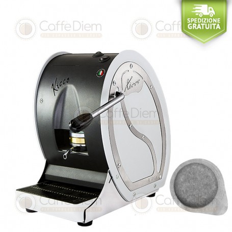 MACCHINA CAFFE A CIALDE DI CARTA ESE 44mm KICCO BIANCA