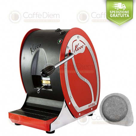 Macchina Caffè Aroma Kicco a Cialde di Carta - ROSSA