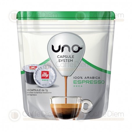 illy Uno System Decaffeinated - Pack of 16 Coffee Capsules