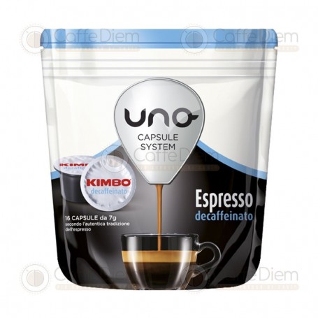 Kimbo Uno System Decaff - Pack of 96 Coffee Capsules