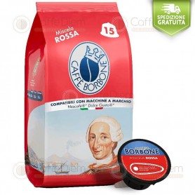 BORBONE COFFEE NESCAFE' DOLCE GUSTO COMPATIBLE- BOX OF 90 CAPSULES RED BLEND