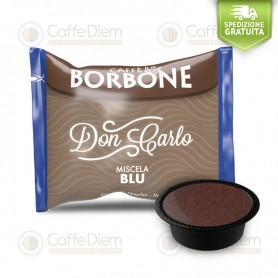 Borbone Don Carlo Blue Blend - 3 Box of 100 Coffee Capsules Compatible with Lavazza A Modo Mio Coffee Machine