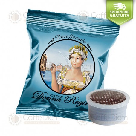 Donna Regina Decaffeinato - Box of 100 Coffee Capsules Compatible with Lavazza Espresso Point Coffee Machine