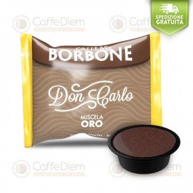 Borbone Don Carlo Gold Blend - 4 Box of 100 Coffee Capsules Compatible with Lavazza A Modo Mio Coffee Machine