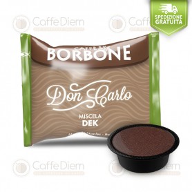 Borbone Don Carlo Decaff Blend - 3 Box of 100 Coffee Capsules Compatible with Lavazza A Modo Mio Coffee Machine