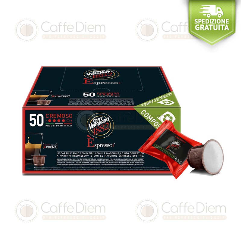 Caffè Vergnano Capsule Compatibili Nespresso Cremoso 150 Offerta