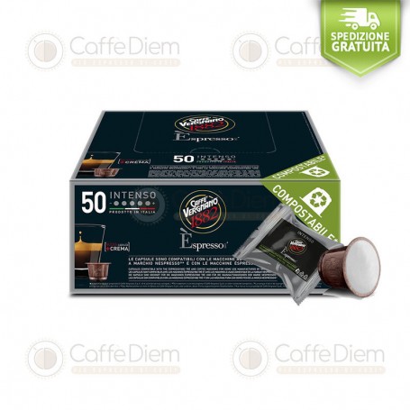 VERGNANO NESPRESSO COMPATIBLE CAPSULES- 3 BOX OF 50 PODS INTENSO BLEND