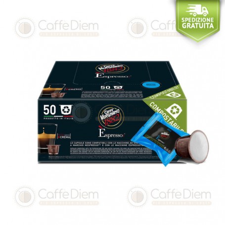 VERGNANO NESPRESSO COMPATIBLE CAPSULES- 4 BOX OF 50 PODS DECA BLEND