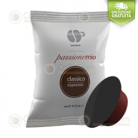 Caffè Lollo Classic Blend - Box of 100 Coffee Capsules Compatible with Lavazza A Modo Mio Coffee Machine