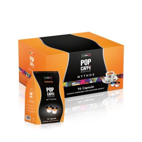 Pop Caffè E-tuo.1 Intenso blend- 100 compatible capsules with Illy Mitaca Mps
