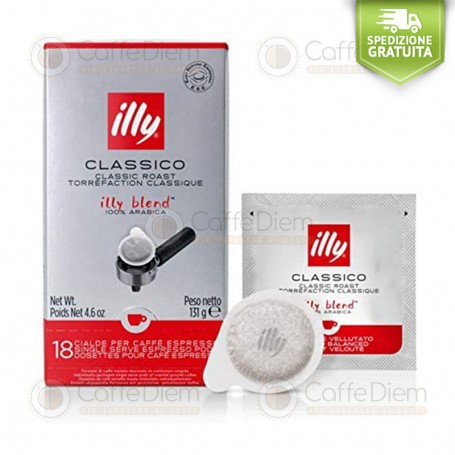 illy ESE Paper Pods 44mm MEDIUM ROAST 100% Arabica - Pack of 18 Coffee Pods