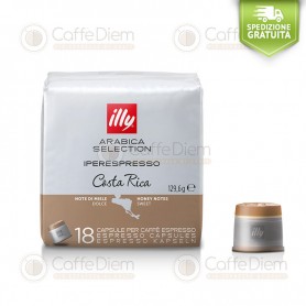 illy iperEspresso 18 Coffee Capsules Costa Rica 100% Arabica