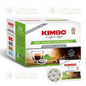 KIMBO DECAFFEINATED COFFEE-BOX OF 100 PODS ESE 44mm