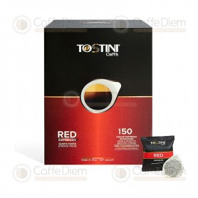 150 Cialde Caffè TOSTINI Miscela RED 8 grammi