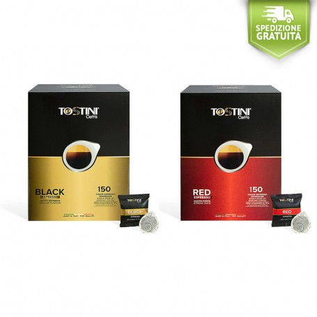 Offer 300 Coffee Pods Caffè Tostini 8 Grams