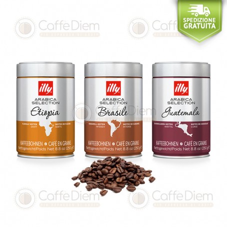 Caffè illy in grani Kit Prova ARABICA SELECTION