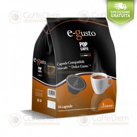 Pop caffè Intenso.1 blend- box of 80 capsules compatible with Nescafè*Dolce Gusto
