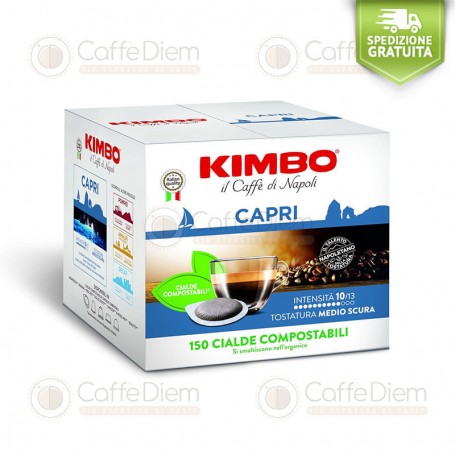 KIMBO CAPRI BLEND- BOX OF 150 ESE PAPER PODS 44mm