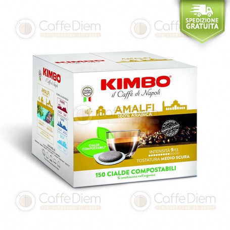 Cialde Kimbo 150 Miscela AMALFI 100% Arabica