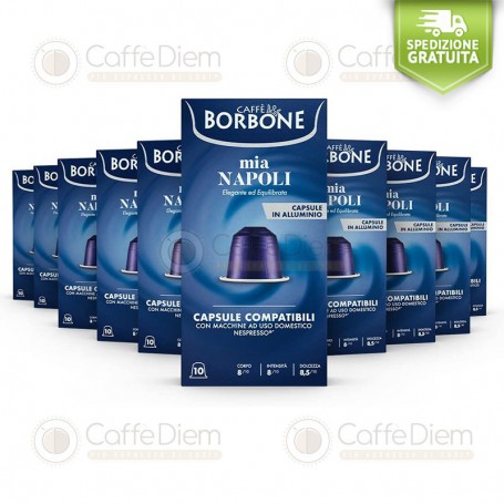 Capsule Caffè Borbone Compatibili Nespresso Alluminio NAPOLI