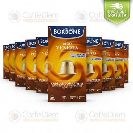 Capsule Caffè Borbone Compatibili Nespresso Alluminio VENEZIA