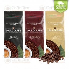 KIT DEGUSTATIVO Caffè in Grani Lollo 3Kg