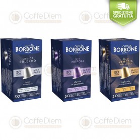 Borbone Nespresso Tasting Kit - Box Of 90 Coffee aluminum Capsules Compatibles with Nespresso Coffee Machine