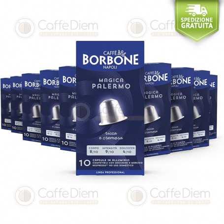 Capsule Caffè Borbone Compatibili Nespresso Alluminio PALERMO