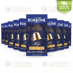 Borbone Nespresso VENEZIA- Box Of 100 Coffee aluminum Capsules Compatibles with Nespresso Coffee Machine