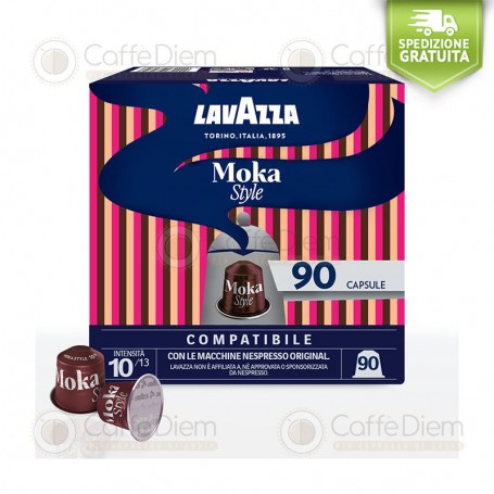 Capsule Lavazza 90 compatibili Nespresso MOKA STYLE