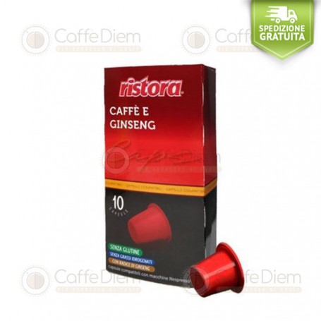 RISTORA GINSENG- BOX OF 60 CAPSULES COMPATIBLE WITH NESPRESSO